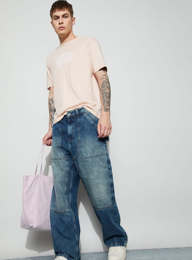 FORCA Distressed Baggy Fit Carpenter Jeans