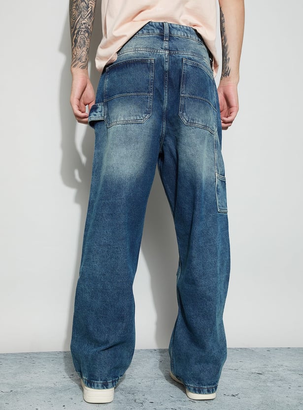 FORCA Distressed Baggy Fit Carpenter Jeans
