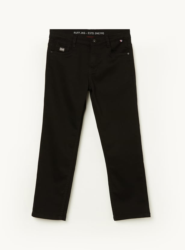 RUFF KIDS Boys Solid Straight Fit Jeans