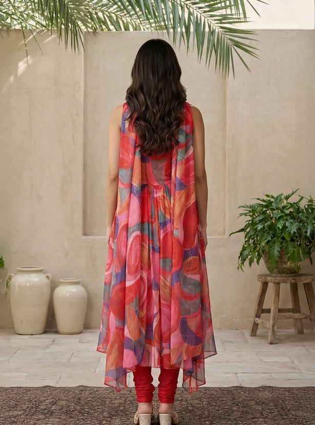 W Floral Print A-line Kurta Set