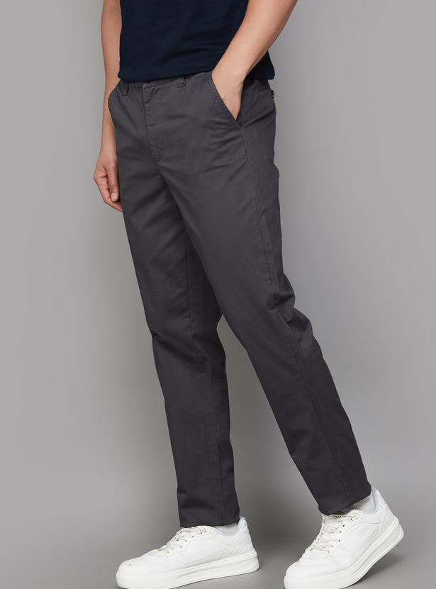 UNITED COLORS OF BENETTON Solid Regular Fit Trousers