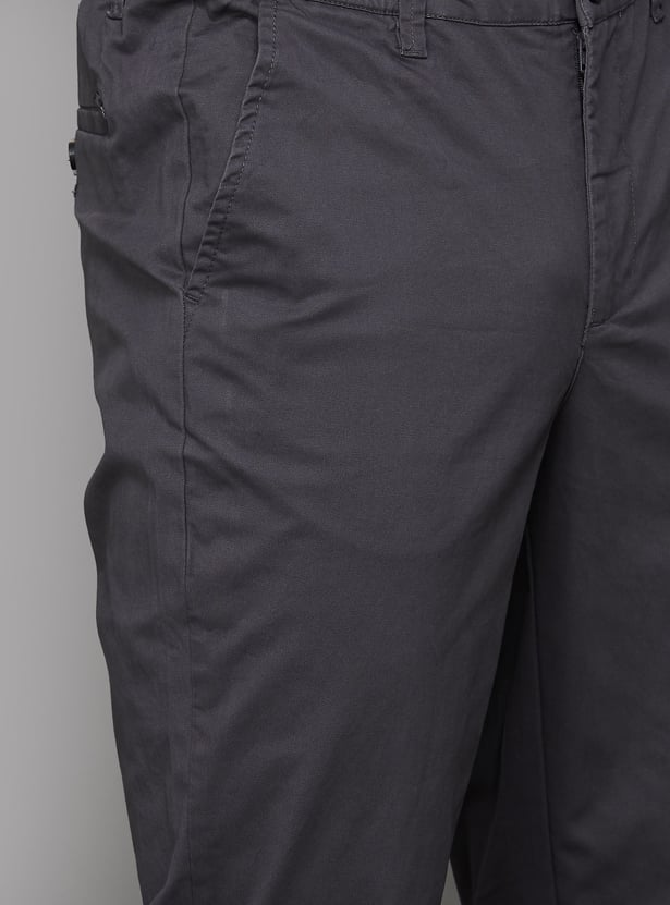 UNITED COLORS OF BENETTON Solid Regular Fit Trousers