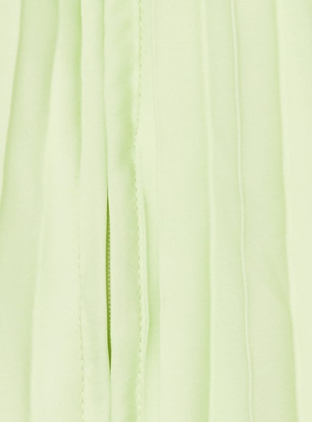 PEPPERMINT Girls Pleated Dress with Necklace
