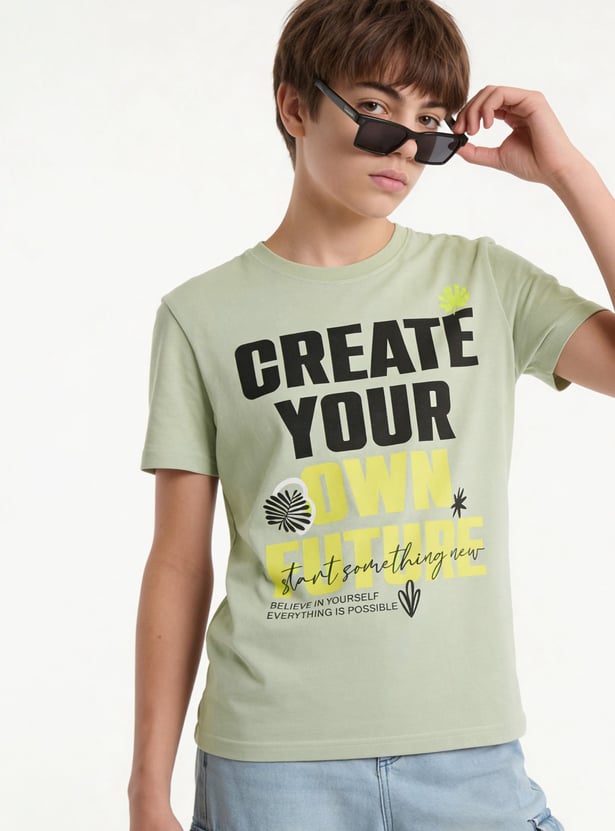FAME FOREVER Boys Graphic Print T-shirt