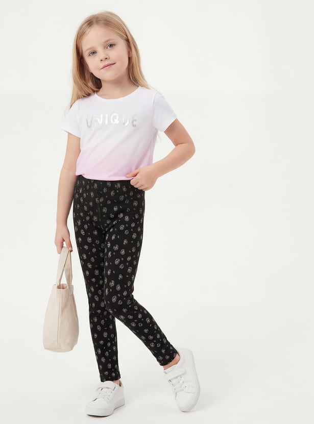 FAME FOREVER Girls Printed Leggings