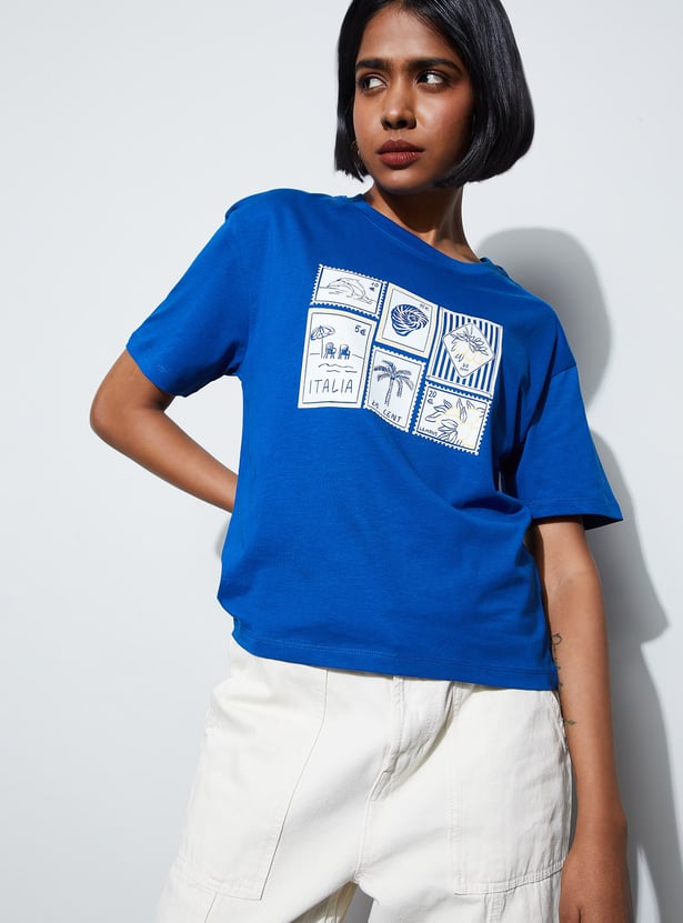 FAME FOREVER Graphic Print T-shirt