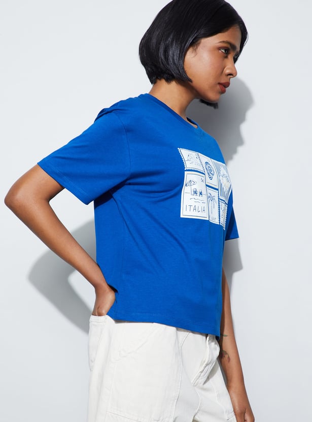 FAME FOREVER Graphic Print T-shirt