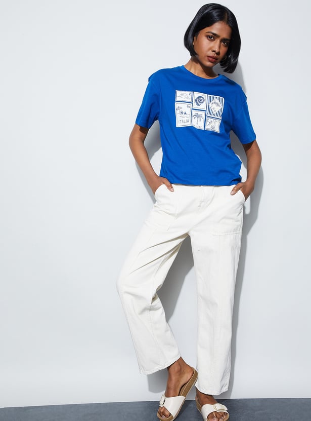 FAME FOREVER Graphic Print T-shirt