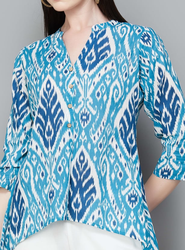 LIBAS Ethnic Motif Asymmetric Kurti