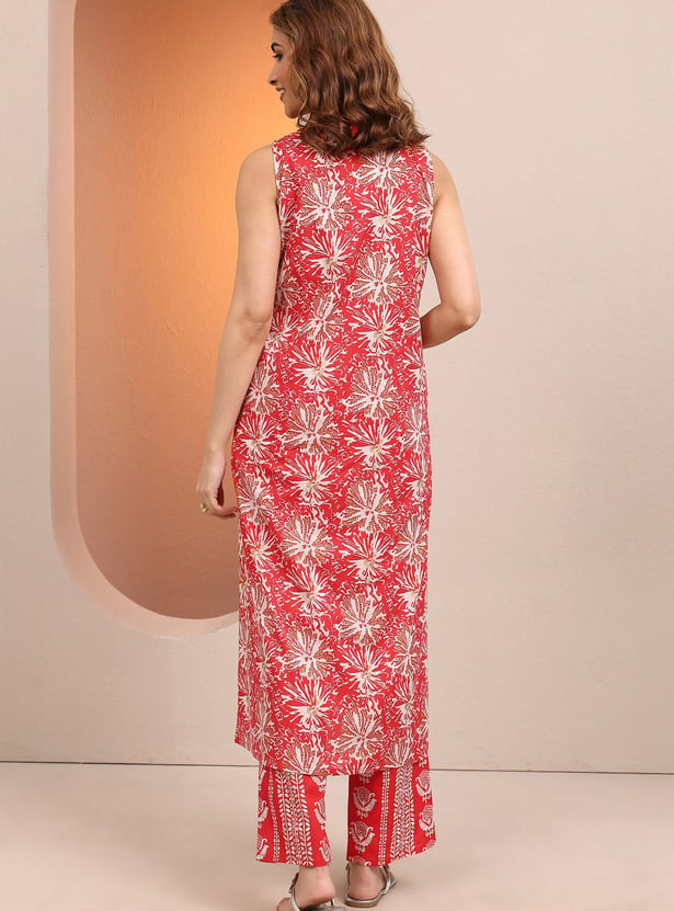 LIBAS Floral Print Kurta Set