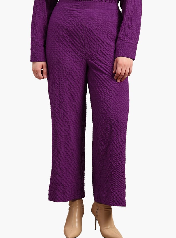VERO MODA Textured Knit Trousers