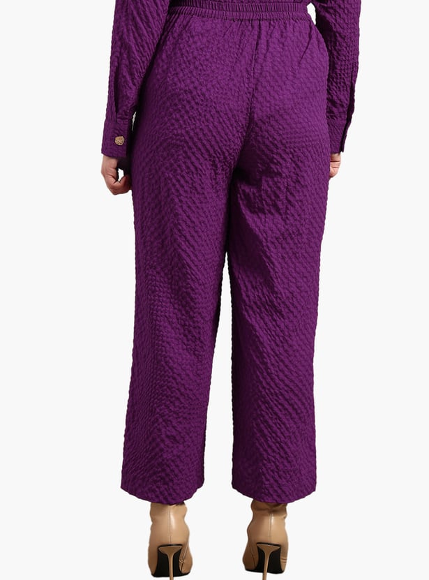 VERO MODA Textured Knit Trousers
