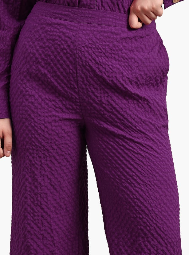VERO MODA Textured Knit Trousers