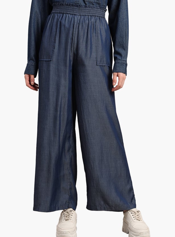 VERO MODA Solid Trousers