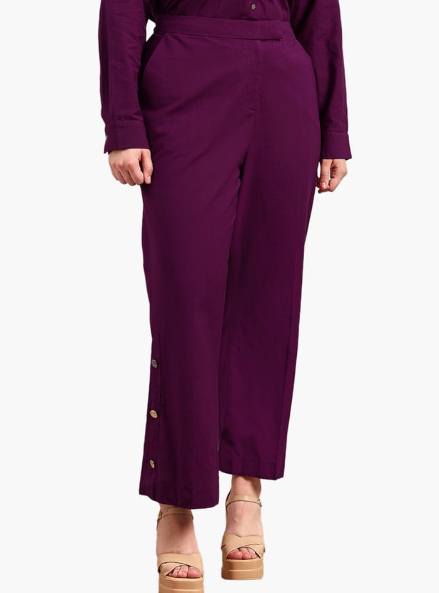 VERO MODA Solid Trousers