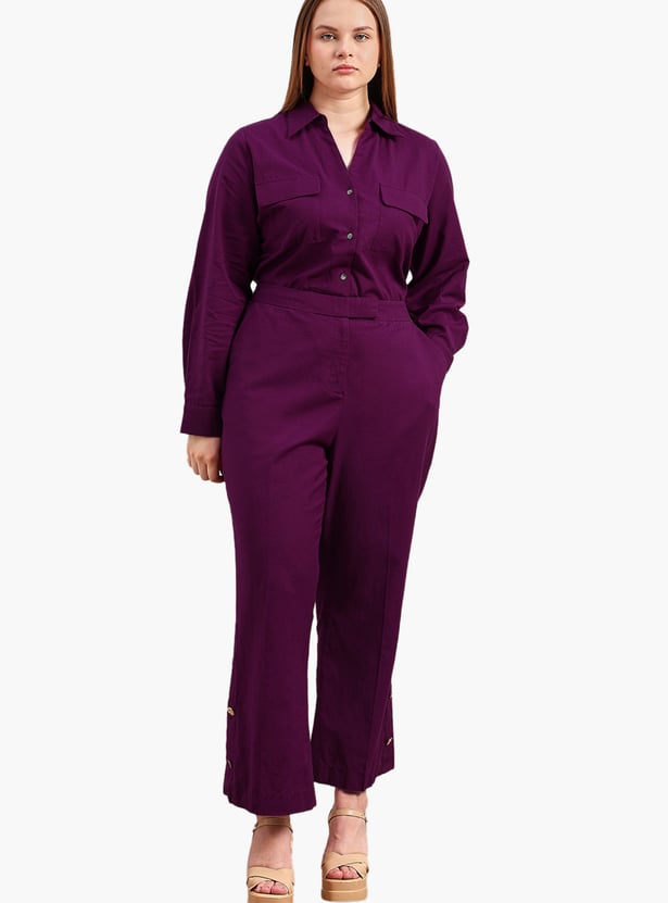 VERO MODA Solid Trousers