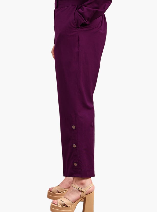 VERO MODA Solid Trousers