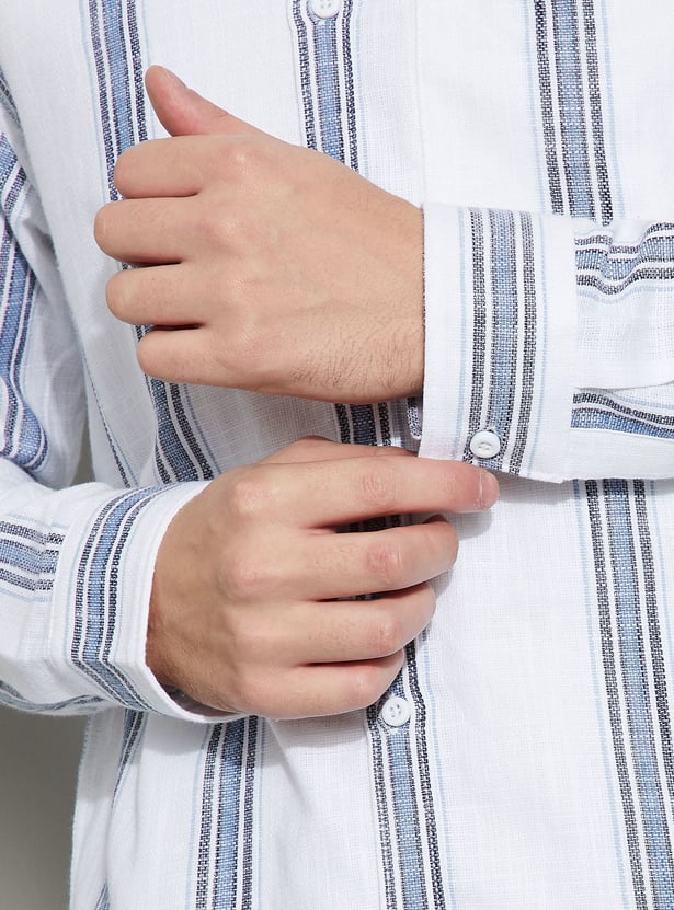 FAME FOREVER Striped Smart Fit Shirt