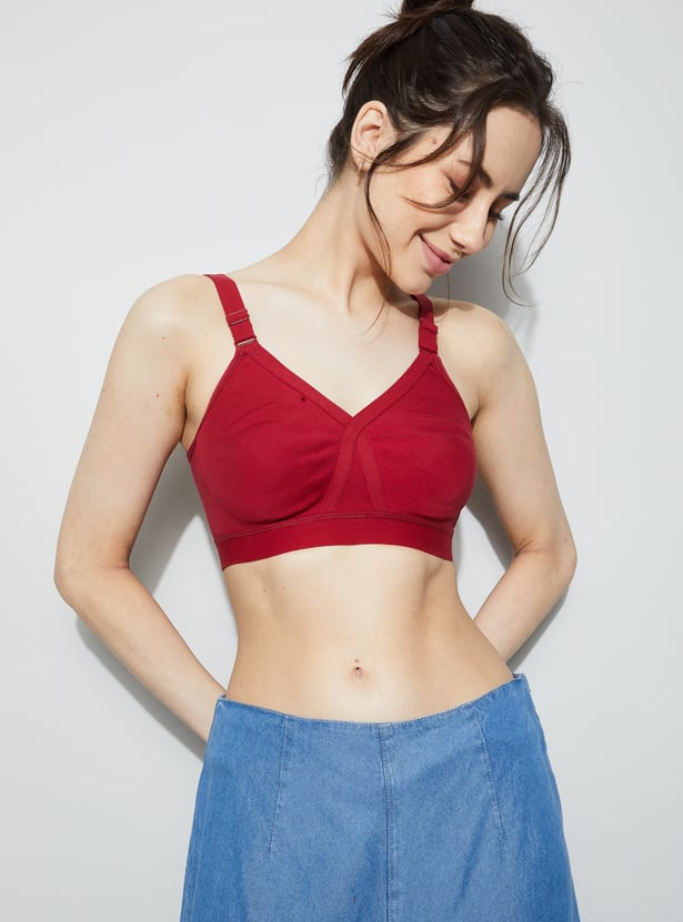 GINGER Non-Padded Non-Wired Seamed Everyday Bra