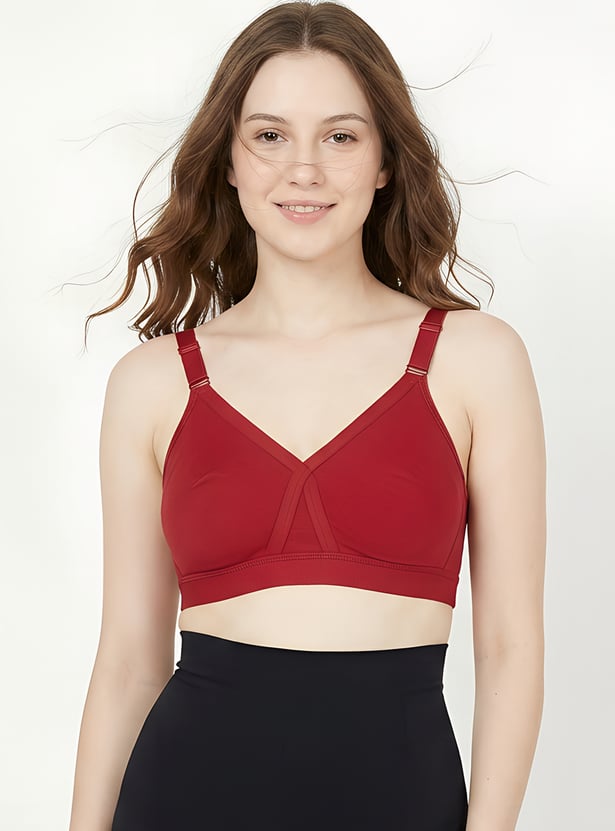 GINGER Non-Padded Non-Wired Seamed Everyday Bra