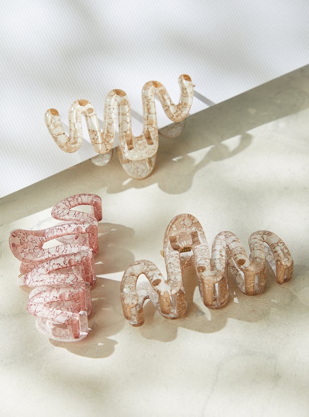 FAME FOREVER Assorted Claw Clip - Pack of 3