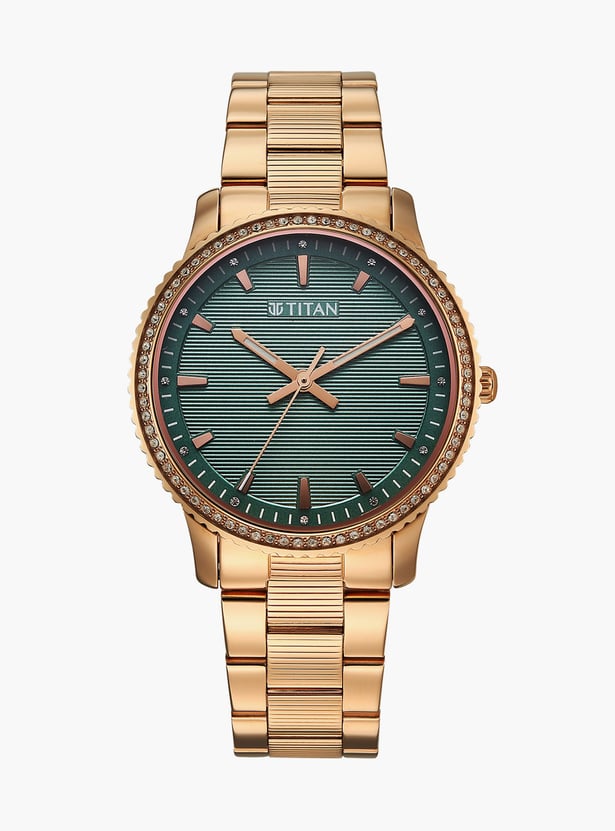 TITAN Purple Sports Fashion Phase II Embellished Analog Watch - 2766WM01