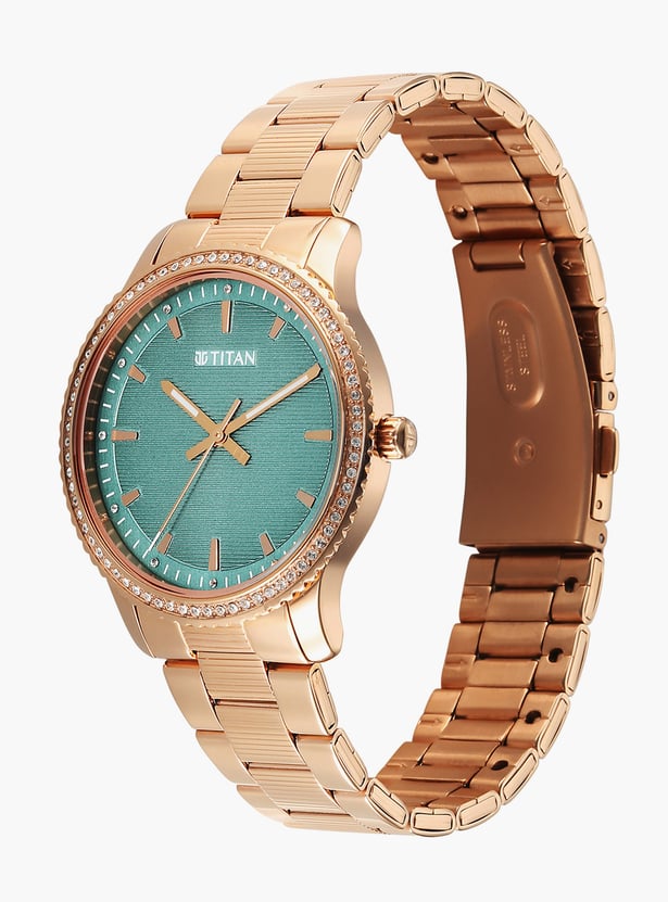 TITAN Purple Sports Fashion Phase II Embellished Analog Watch - 2766WM01