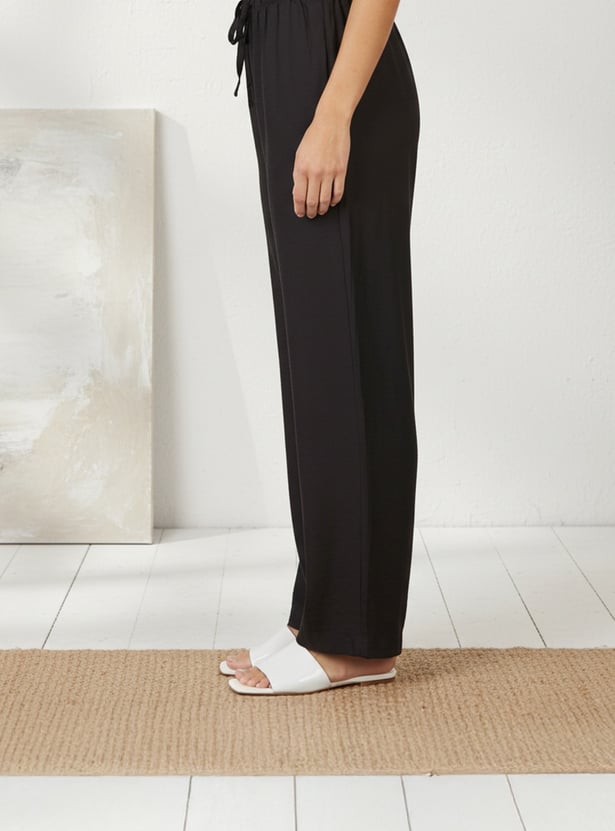 W Solid Straight Pants