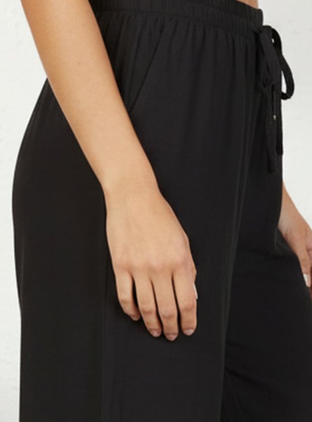 W Solid Straight Pants