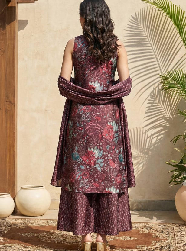 W Floral Print Kurta Set