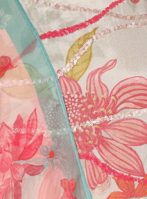 W Floral Print Straight Kurta Set