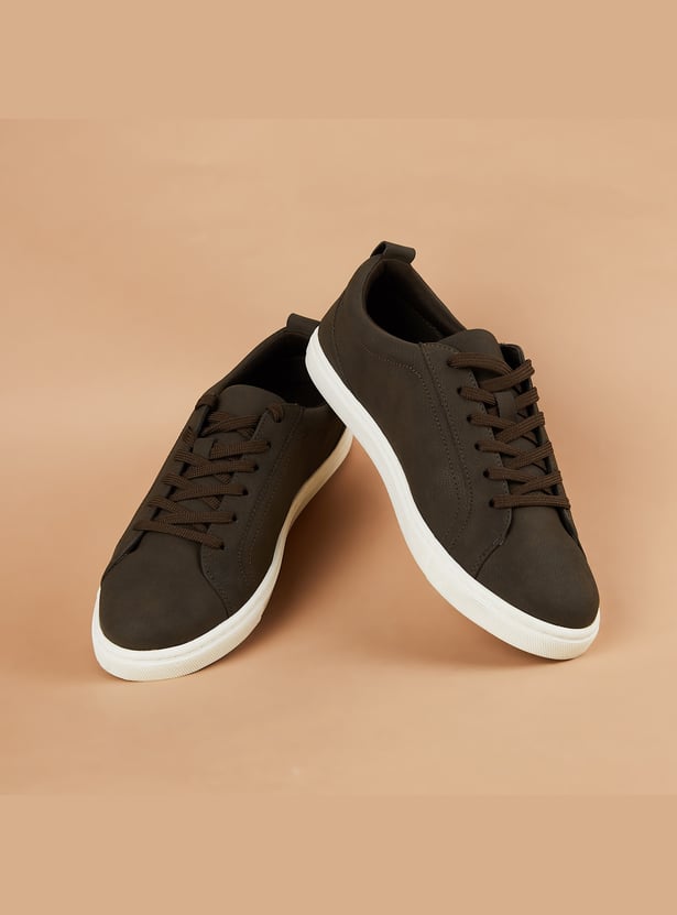 FORCA Solid Lace-Up Shoes