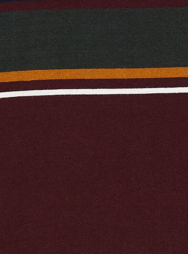 FAHRENHEIT Striped Polo T-shirt