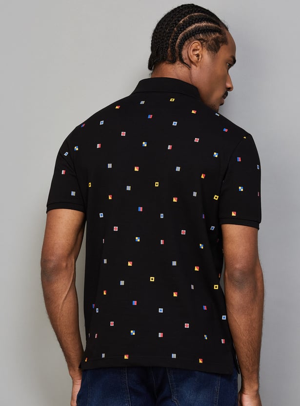 FAHRENHEIT Printed Polo T-shirt