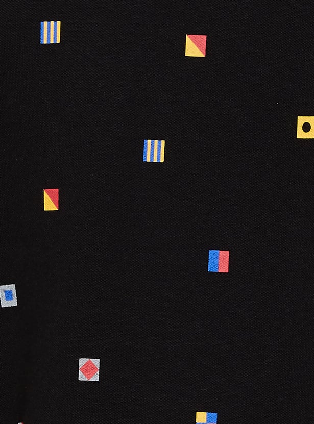FAHRENHEIT Printed Polo T-shirt