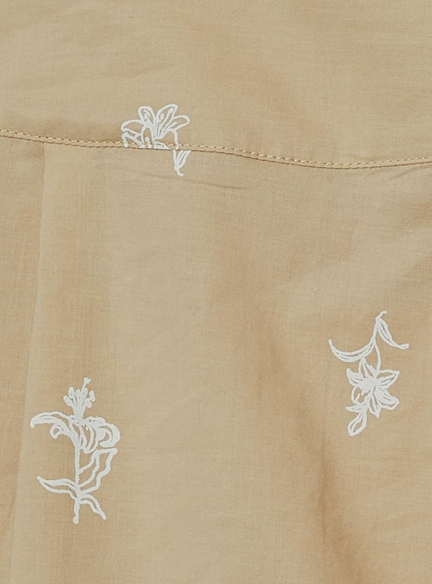 COLOUR ME Floral Embroidered Shirt