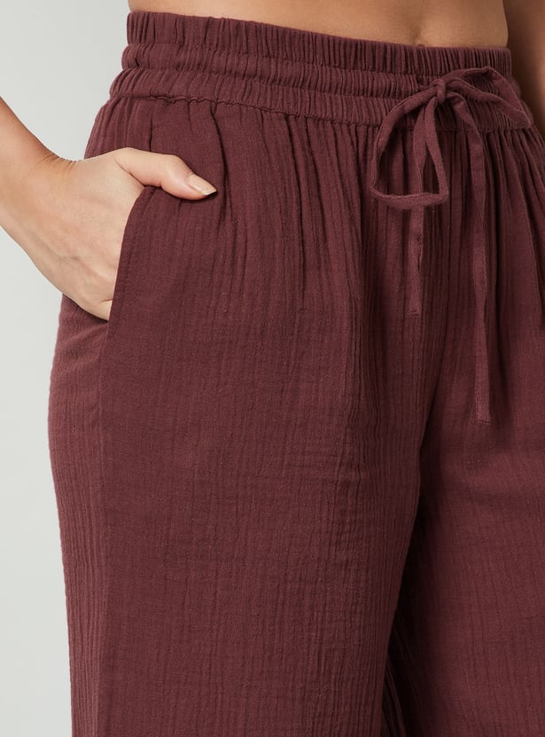 COLOUR ME Textured Palazzos