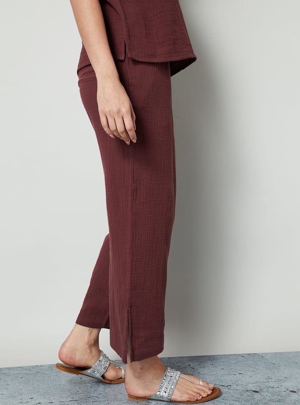 COLOUR ME Textured Palazzos
