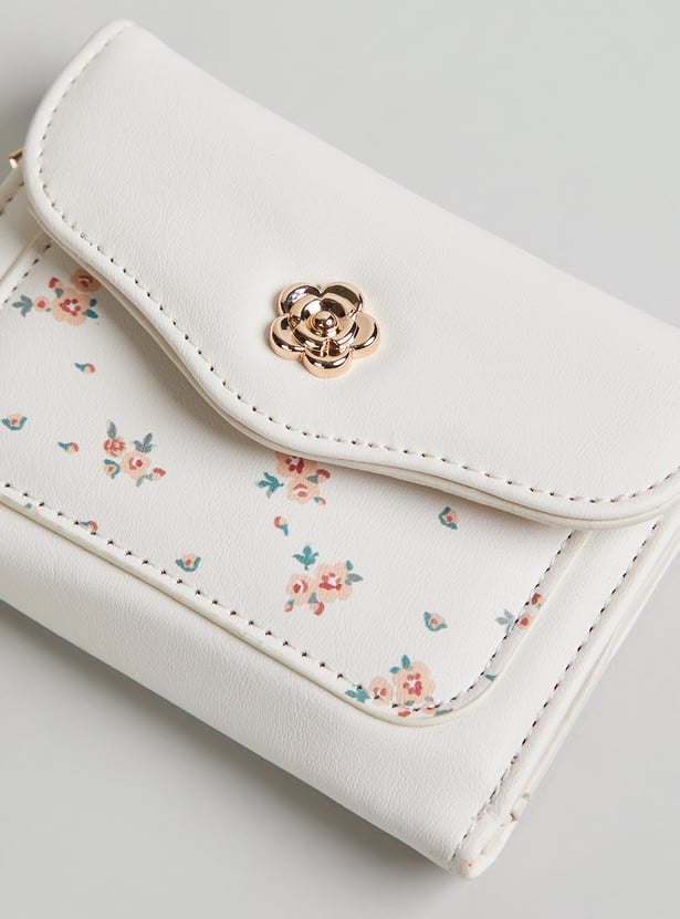 GINGER Floral Print Bi-Fold Wallet