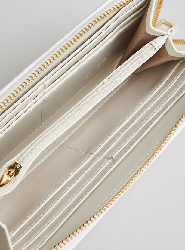 GINGER Floral Print Zip-Around Wallet
