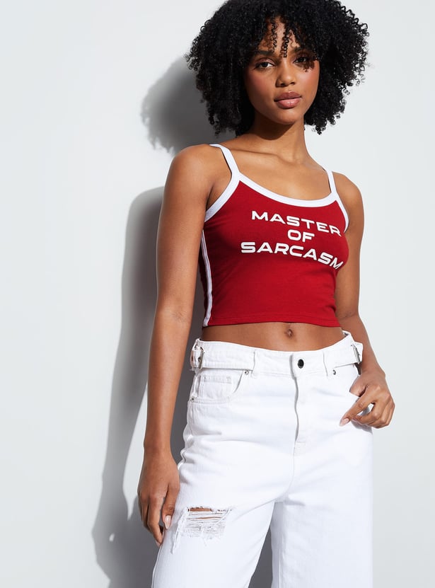 GINGER Typographic Print T-shirt