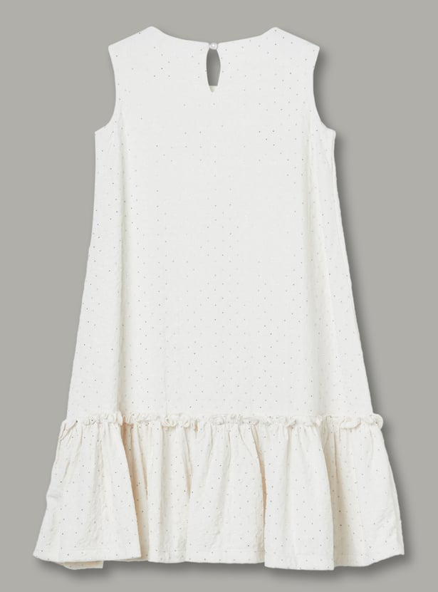 FAME FOREVER Girls Embellished A-Line Dress with Bag