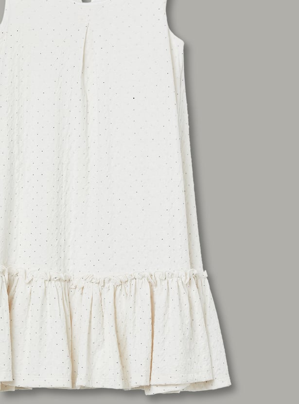 FAME FOREVER Girls Embellished A-Line Dress with Bag