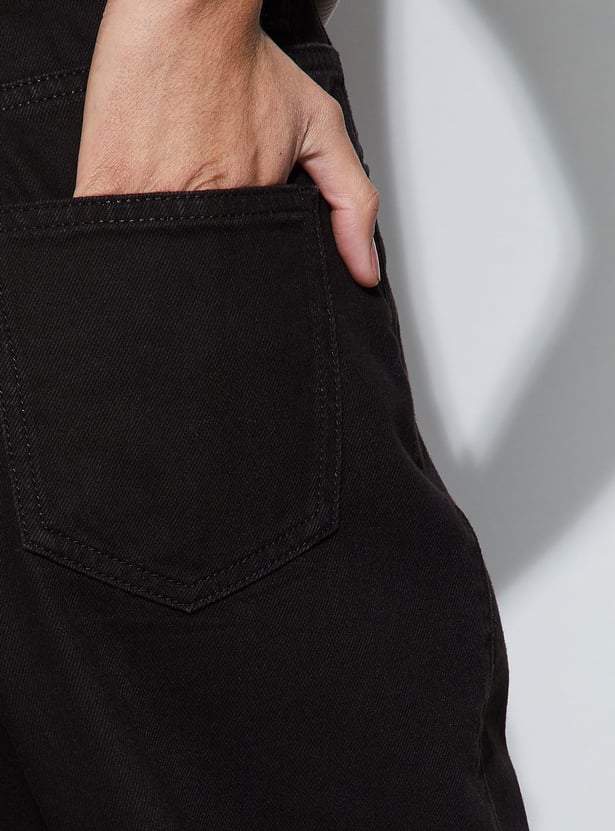 FAME FOREVER Solid Straigt Fit Jeans