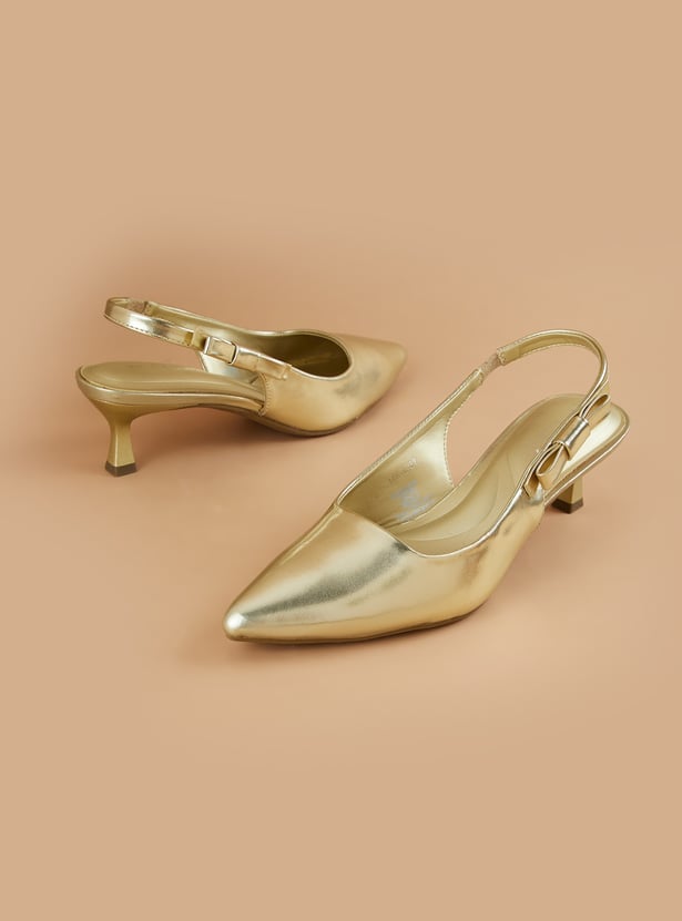 BRAND COLLECTION Embellished Kitten Heels
