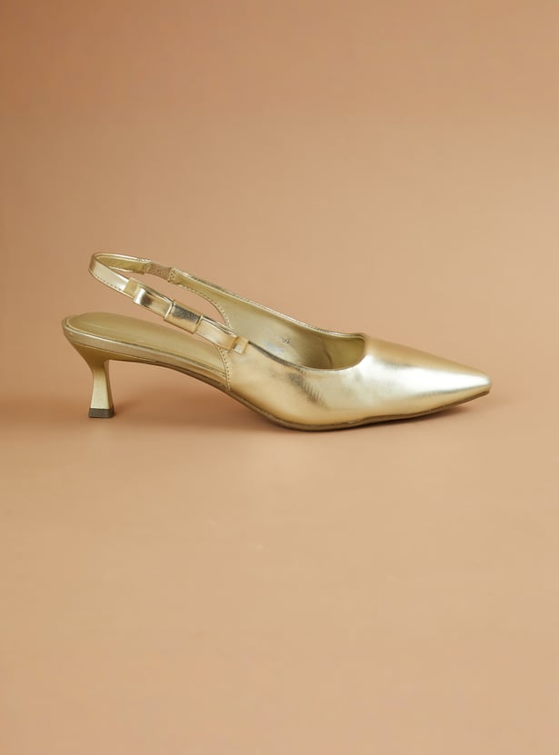 BRAND COLLECTION Embellished Kitten Heels
