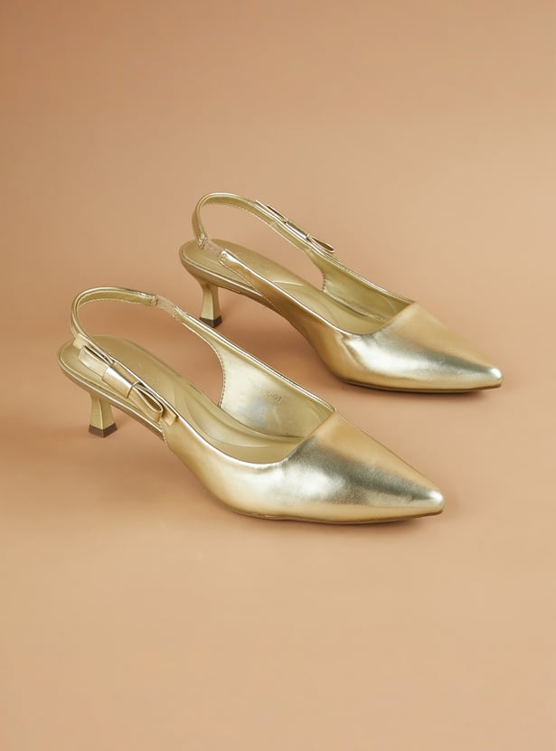BRAND COLLECTION Embellished Kitten Heels