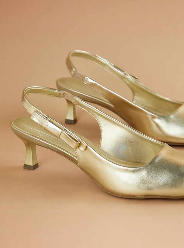 BRAND COLLECTION Embellished Kitten Heels