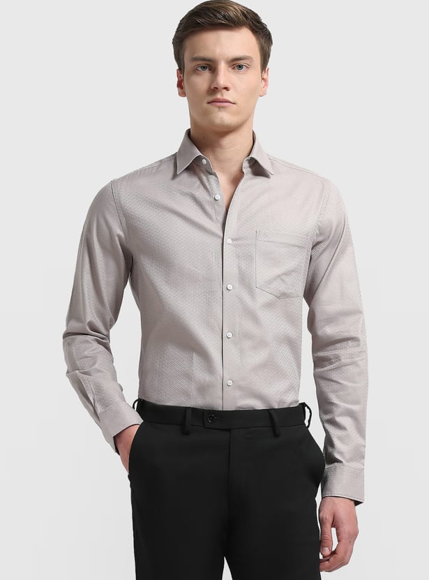 ARROW Geometric Patterned Slim Fit Formal Shirt