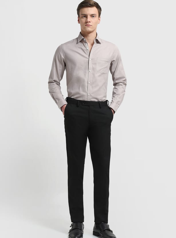 ARROW Geometric Patterned Slim Fit Formal Shirt